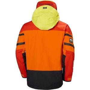2019 Helly Hansen Skagen Offshore Jacket 33907 & Trouser 33908 Combi Set Blaze Orange